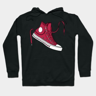 Bright pink high tops Hoodie